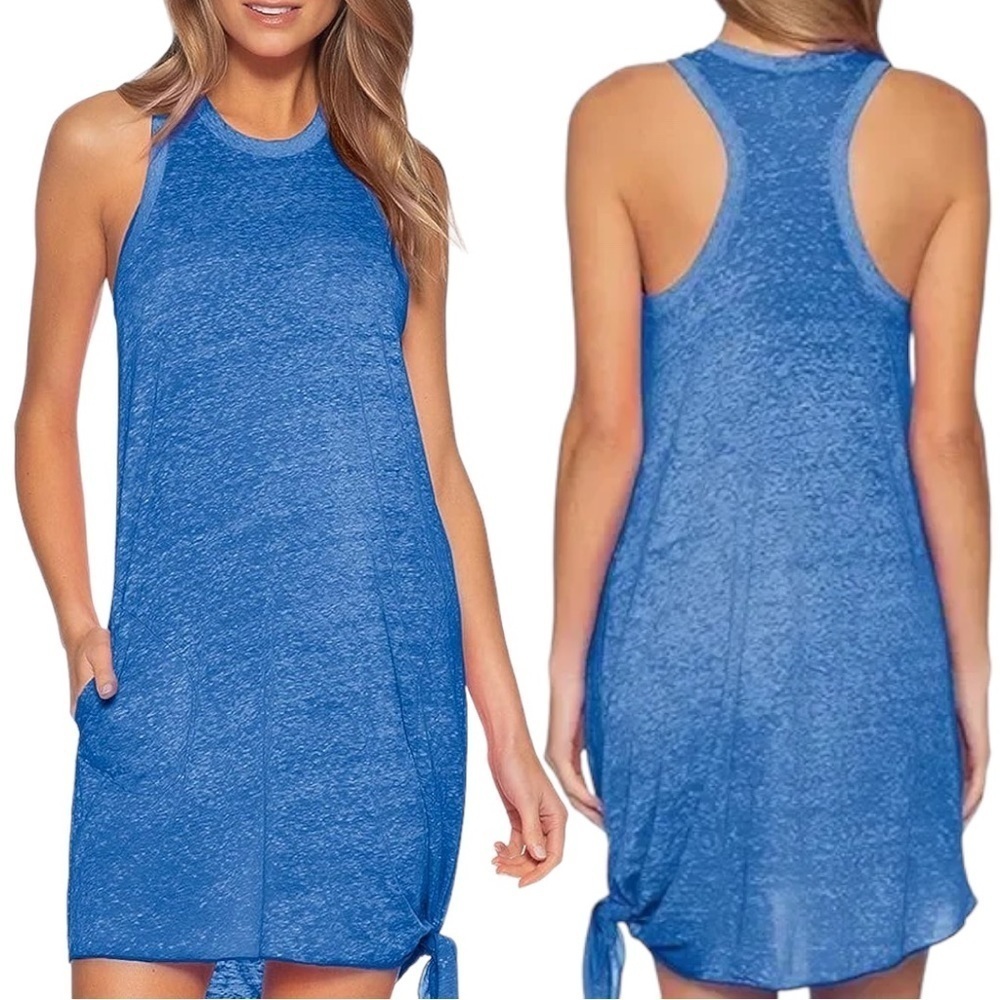 Becca by Rebecca Virtue Beach Date Tie Side Tank Dress Swim Cover Up